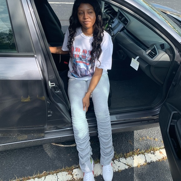 Gray Stacked Leggings 